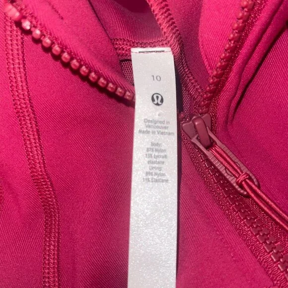 Lululemon Athletica Define Womens  Jacket Luon in Pome Size 10 Pink Rare New - Picture 4 of 15